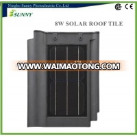 Spanish Style 8w Black Solar Roofing Tiles