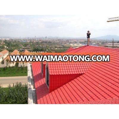 Splendid Water Resistance asa coated spanish synthetic resin roof tile/tile roof