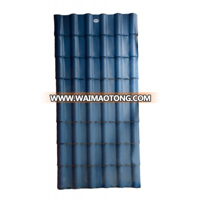 High quality synthetic resin roof tile/Colored ASA & PVC roof tiles used in low and high temperature