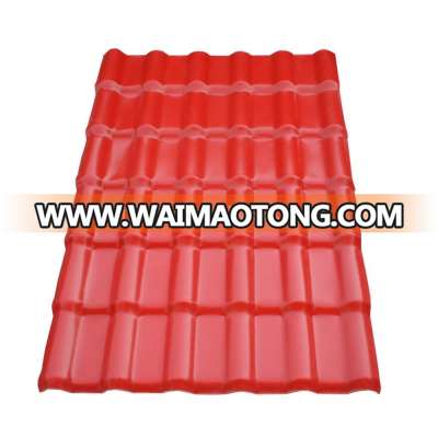 Large dimension easy intatallation spanish corrugated plastic roofing sheets/APVC insulation roof tile