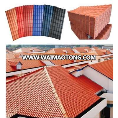 Anti-UV weather resistance leight weight Royal/Spanish style pvc roof tile