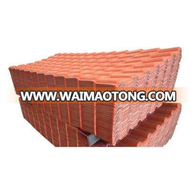 20 years color stable corrugated plastic roof tile/ASA & PVC royal/spanish roof tile