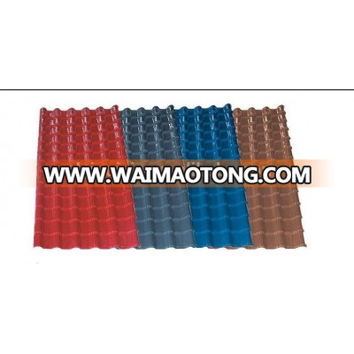 Juqixin factory spanish pvc roofing sheet/self cleaning long lifetime insulation plastic roof tile