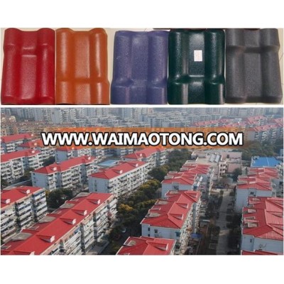 Weather-resistance synthetic resin roofing tile/Colored ASA & PVC roofing tiles/spanish roofing tile