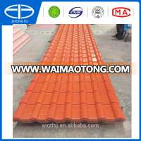 brick red thermal and fireproof ASA engineering plastic coated pvc roofing sheets